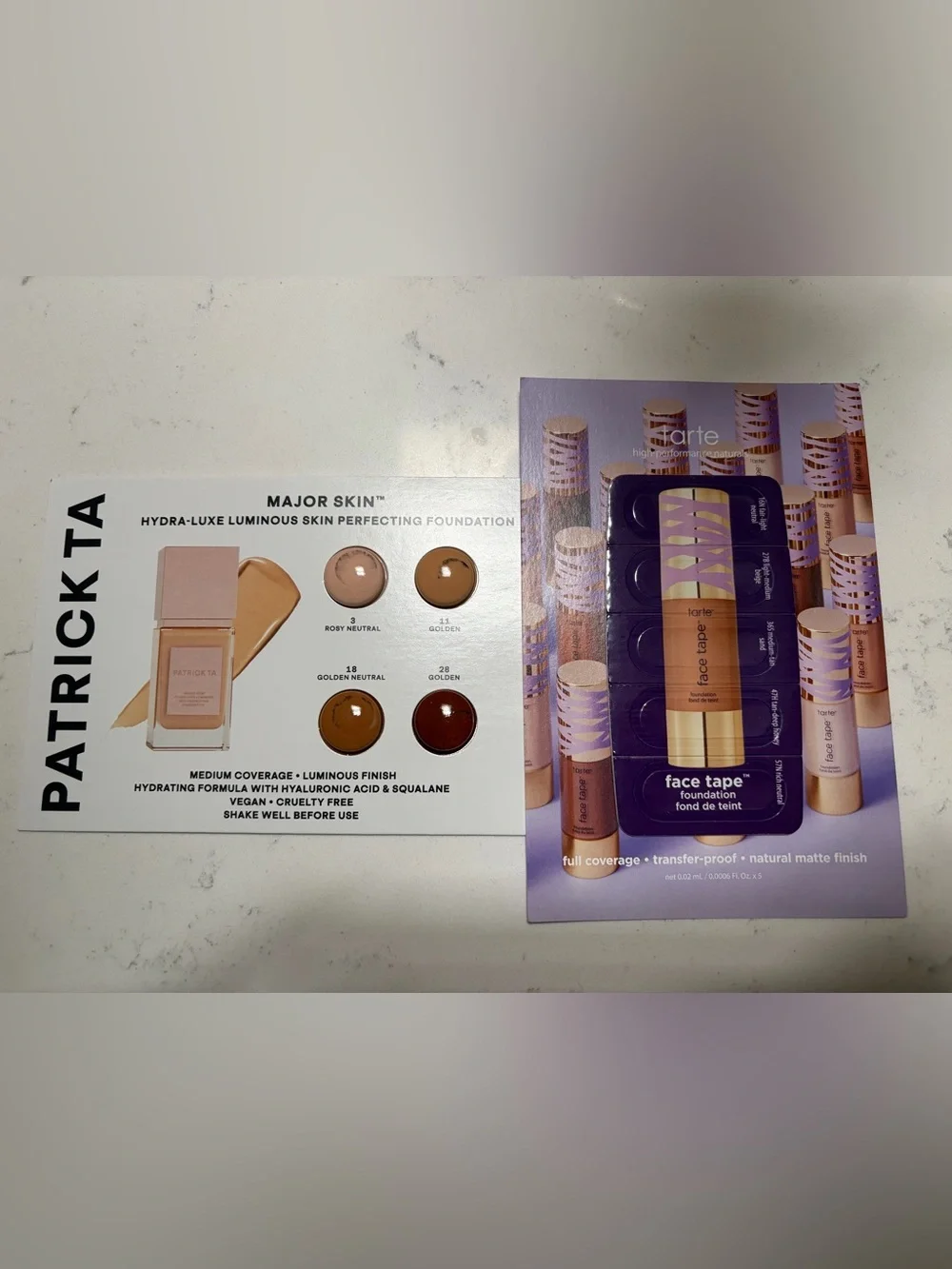 Foundation/Concealer Sample Set (9 Top Brands)